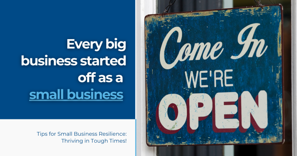 Small business owner proudly stands outside their open shop, ready to serve customers